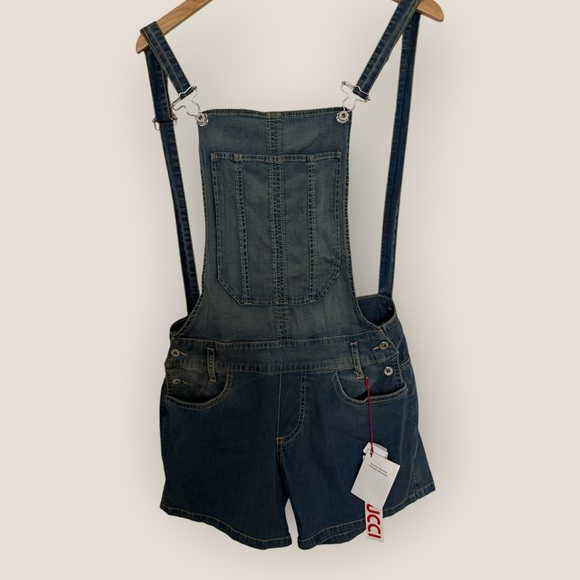 Fiorucci | Short Denim Overalls | Size 26 | NWT - Picture 1 of 9